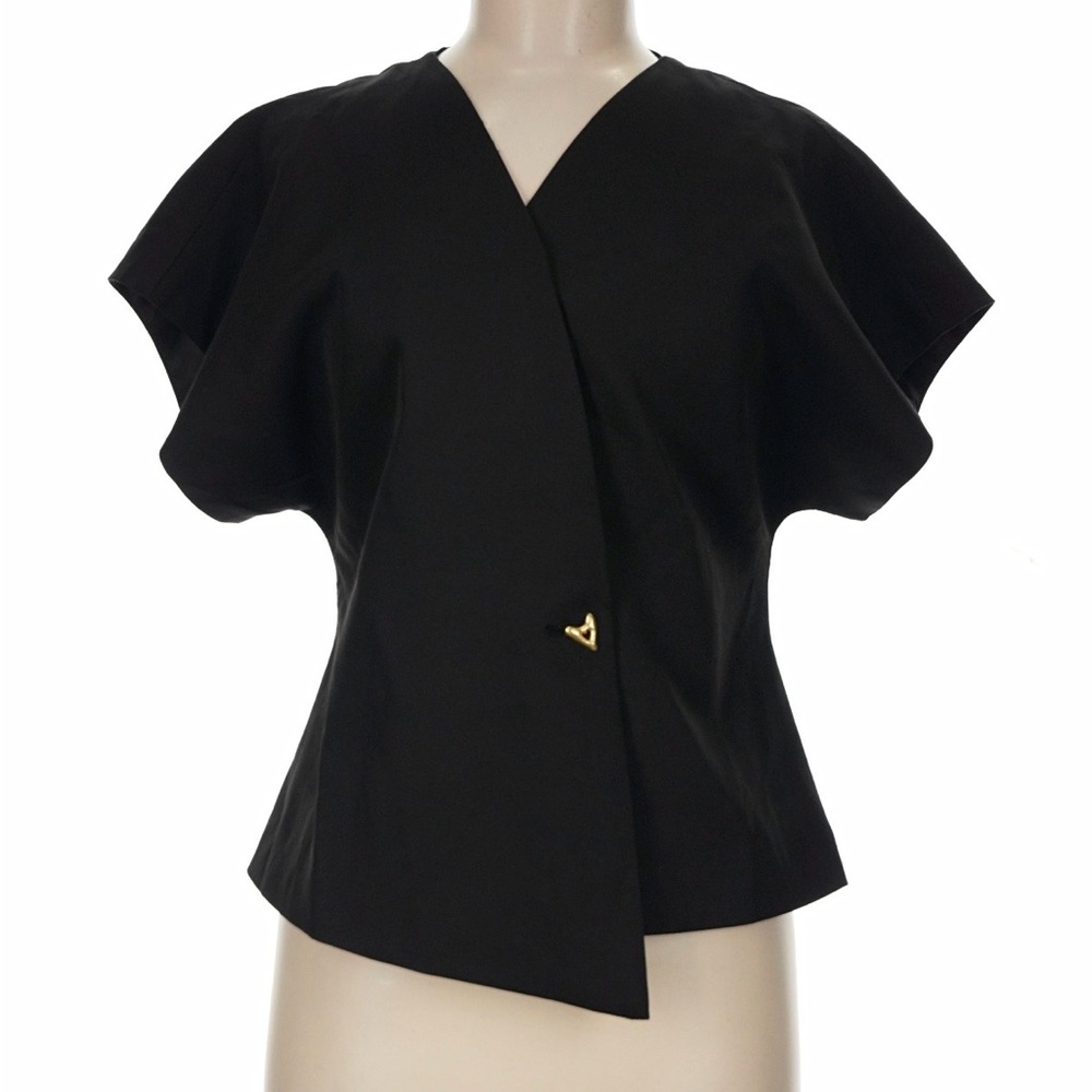 Commense Black Structured Shell Top - Picture 3 of 5